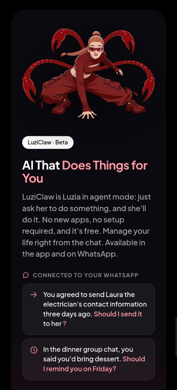 Luzia screenshot 2