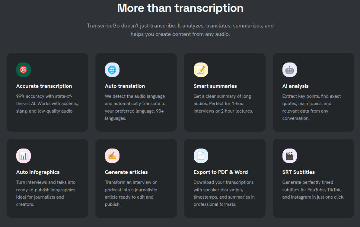 TranscribeMe screenshot 2
