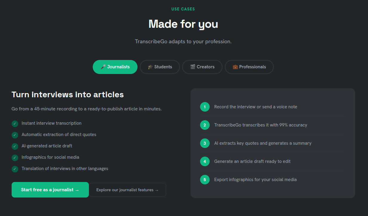 TranscribeMe screenshot 3